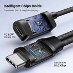 აუდიო ადაპტერი UGREEN CM721 (25837), Type C to 3.5mm Audio Adapter with Power Deli