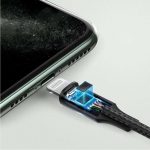 აუდიო ადაპტერი UGREEN US315 (70510), Lightning To 3.5mm Aux Cable, 1M, GrayBlack