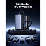მანქანის დამტენი UGREEN EC706 (35571), 150W, Type C, USB, Car Charger, Gre