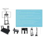televizoris sakidi allscreen c1700 40 70 tv mount with roller black 5 (1)