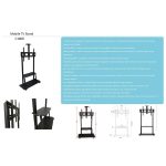 televizoris sakidi allscreen c1800 42 100 tv mount with roller black 6 (1)