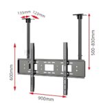 ტელევიზორის საკიდი ჭერზე Allscreen C521, 55 95, TV Ceiling Mount, Blac