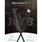 usb c adapteri ugreen cm321 70615 usb c 3 0 to 2 5 inch sata converter 50cm black