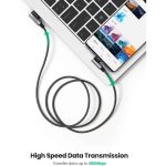 usb kabeli ugreen us176 20862 18w usb a to usb c 90 degree 0 5m space gray (1)