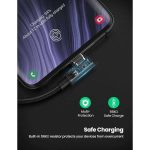 usb kabeli ugreen us176 20864 18w usb a to usb c 90 degree 0 5m space gray (1)