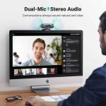 ვებკამერა UGREEN CM778 (35626), 2K, Built in Microphone, Webcam, Bl