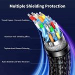 ვიდეო კაბელი UGREEN DP120 (25906), 8K, DisplayPort to DisplayPort, 3m, GreyBla