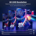 ვიდეო კაბელი UGREEN DP120 (25907), 8K, DisplayPort to DisplayPort, 3m, GreyBl