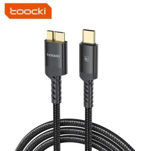 Micro B USB კაბელი Toocki USB Type C to Micro B USB 3.0 Cable, 1m, Black, TXCCMB TY01