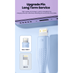USB კაბელი Toocki USB C To Lightning, PD 27W, 1.2M, TXCTL RL02M, Bl