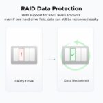 storage system ugreen nasync dxp4800 intel n100 8gb diskless rj45 usb usb c hdmi space gray 10 (1)