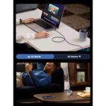 usb kabeli ugreen l513 45068 240w usb c to usb c pd fast charging cable 1m space gray (1)