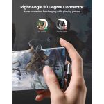 usb kabeli ugreen us176 20860 18w usb a to usb c 90 degree 0 5m space gray (1)