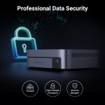 Storage System UGREEN NASync DXP480T Plus (25892), Intel i5-1235U, 8GB, 128GB, Diskless, RJ45, USB, HDMI, Space Gray