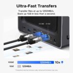 Storage system UGREEN NASync DXP4800 Plus (35261) Intel Gold 8505, 8GB, Diskless, RJ45, USB, Type-C, HDMI, Space Gray