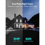 ვიდეო სათვალთვალო კამერა Blurams E20C, 3Mp, Solar Wireless 2K PTZ Security Camera, White