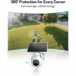 ვიდეო სათვალთვალო კამერა Blurams E20C, 3Mp, Solar Wireless 2K PTZ Security Camera, White