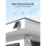 ვიდეო სათვალთვალო კამერა Blurams E20C, 3Mp, Solar Wireless 2K PTZ Security Camera, White