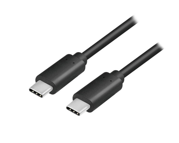 Logilink20CU012901.jpg კაბელი Logilink CU0129 USB Type-C 4K/60Hz Black 1m 100W Up to 10 Gbps