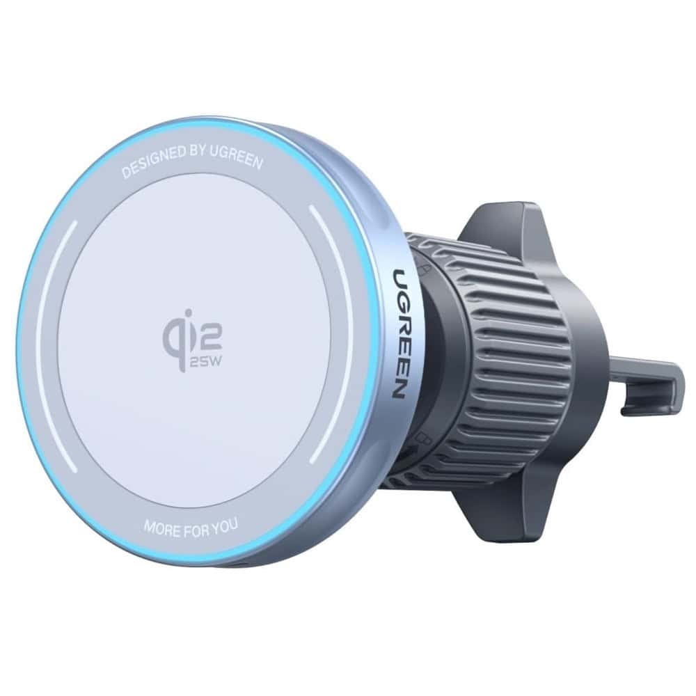 მანქანის უსადენო დამტენი UGREEN W758 (55967) MagFlow, 25W, Magnetic Wireless Car Charger, Grey a