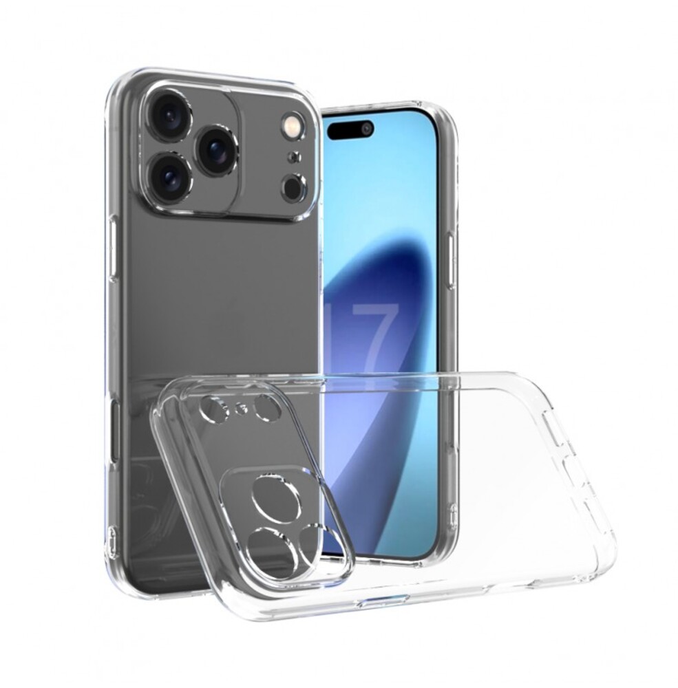 iPhone 17 Pro Max Lux Clear Case გამჭვირვალე სილიკონის ქეისი (1)
