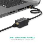 ქსელის კაბელის გადასაბმელი UGREEN NW114 (20390) RJ45 Cat7 / 6 / 5e Ethernet Adapter 8P8C Network Extender Extension Cable for Ethernet Female Cable (Black) - Image 3