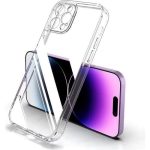 iPhone 15 Pro Lux Clear Case გამჭვირვალე სილიკონის ქეისი