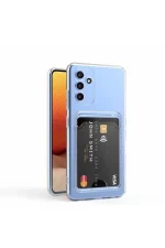 Samsung Galaxy A54 5G Transparent Card Case, გამჭვირვალე ბარათის ჩასადებით ქეისი