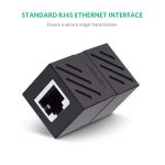 ქსელის კაბელის გადასაბმელი UGREEN NW114 (20390) RJ45 Cat7 / 6 / 5e Ethernet Adapter 8P8C Network Extender Extension Cable for Ethernet Female Cable (Black) - Image 2
