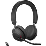 ყურსასმენი Jabra 26599-999-999 Evolve2 65 Link380a MS Stereo, Headset, Wireless, USB-A, BT, Black