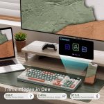 კლავიატურა Royal Kludge RK S98 RGB Mechanical Keyboard, Chartreuse switch, Smart Display, Hot Swappable, Type-C wired, Bluetooth 5.0, 2.4GHz, Camping - Image 5