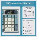 კლავიატურა Royal Kludge RK S98 RGB Mechanical Keyboard, Chartreuse switch, Smart Display, Hot Swappable, Type-C wired, Bluetooth 5.0, 2.4GHz, Light Cl - Image 6