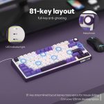 კლავიატურა Royal Kludge RK R75 RGB Mechanical Keyboard, Brown switch, Hot Swappable, Hot Swappable, Type-C wired, Blackberry - Image 6