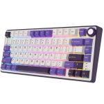 კლავიატურა Royal Kludge RK R75 RGB Mechanical Keyboard, K silver switch, Hot Swappable, Type-C wired, Blackberry - Image 2