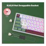 კლავიატურა Royal Kludge RK R65 RGB Mechanical Keyboard, Chartreuse switch, Hot Swappable, Type-C wired, Green sand - Image 5