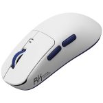 მაუსი Royal Kludge RK M30 Gaming Mouse Wireless, 2.4GHz, Bluetooth, USB White Blue - Image 2