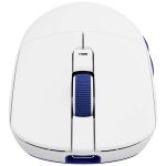 მაუსი Royal Kludge RK M30 Gaming Mouse Wireless, 2.4GHz, Bluetooth, USB White Blue - Image 4