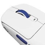 მაუსი Royal Kludge RK M30 Gaming Mouse Wireless, 2.4GHz, Bluetooth, USB White Blue - Image 5