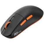 მაუსი Royal Kludge RK M30 Gaming Mouse Wireless, 2.4GHz, Bluetooth, USB Black Orange - Image 2