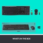 კლავიატურა+მაუსი Logitech MK270 Wireless Keyboard Black - Image 2