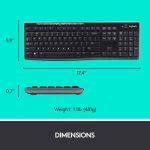 კლავიატურა+მაუსი Logitech MK270 Wireless Keyboard Black - Image 4