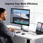 სვიჩი UGREEN US216 (30768), 2 In 4 Out USB 3.0 Sharing Switch Box, Black - Image 5