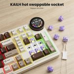 კლავიატურა Royal Kludge RK N99 RGB Mechanical Keyboard, Violet Switch, Hot Swappable, Wireless, USB, Bluetooth, 2.4GHz, Mocha Grey