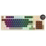 კლავიატურა Royal Kludge RK N99 RGB Mechanical Keyboard, Violet Switch, Hot Swappable, Wireless, USB, Bluetooth, 2.4GHz, Mocha Grey - Image 7