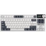 კლავიატურა Royal Kludge RK S85 RGB Mechanical Keyboard, Cloud Switch, Hot Swappable, Wireless, Type-C, Bluetooth, 2.4GHz, White Night