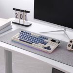 კლავიატურა Royal Kludge RK S85 RGB Mechanical Keyboard, Cloud switch, Hot Swappable, Wireless, Type-C, Bluetooth, 2.4GHz, Horizon Blue - Image 5