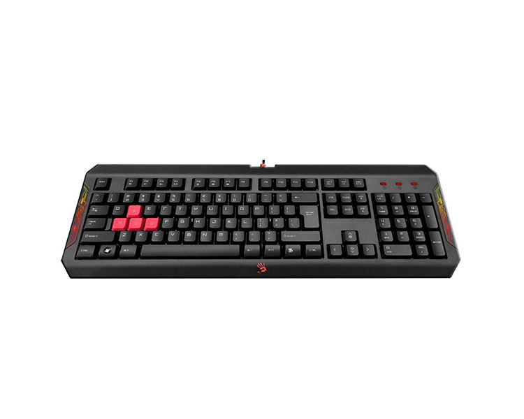 61JJ6xPOpyL._SL1080_.jpg კლავიატურა A4Tech Bloody Q100 Blazing Gaming keyboard USB Black - Image 1