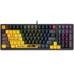 კლავიატურა A4tech Bloody S98 RGB Mechanical Gaming Keyboard Red Switch US Layout Sports Lime