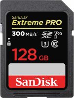 SanDisk 128GB Extreme PRO SDXC UHS-II Memory Card, V90, 8K, 300MB/s