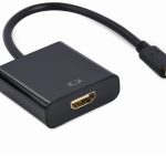 ადაპტერი Gembird A-CM-HDMIF-04 USB Type-C to HDMI adapter 4K/60Hz 15cm Black